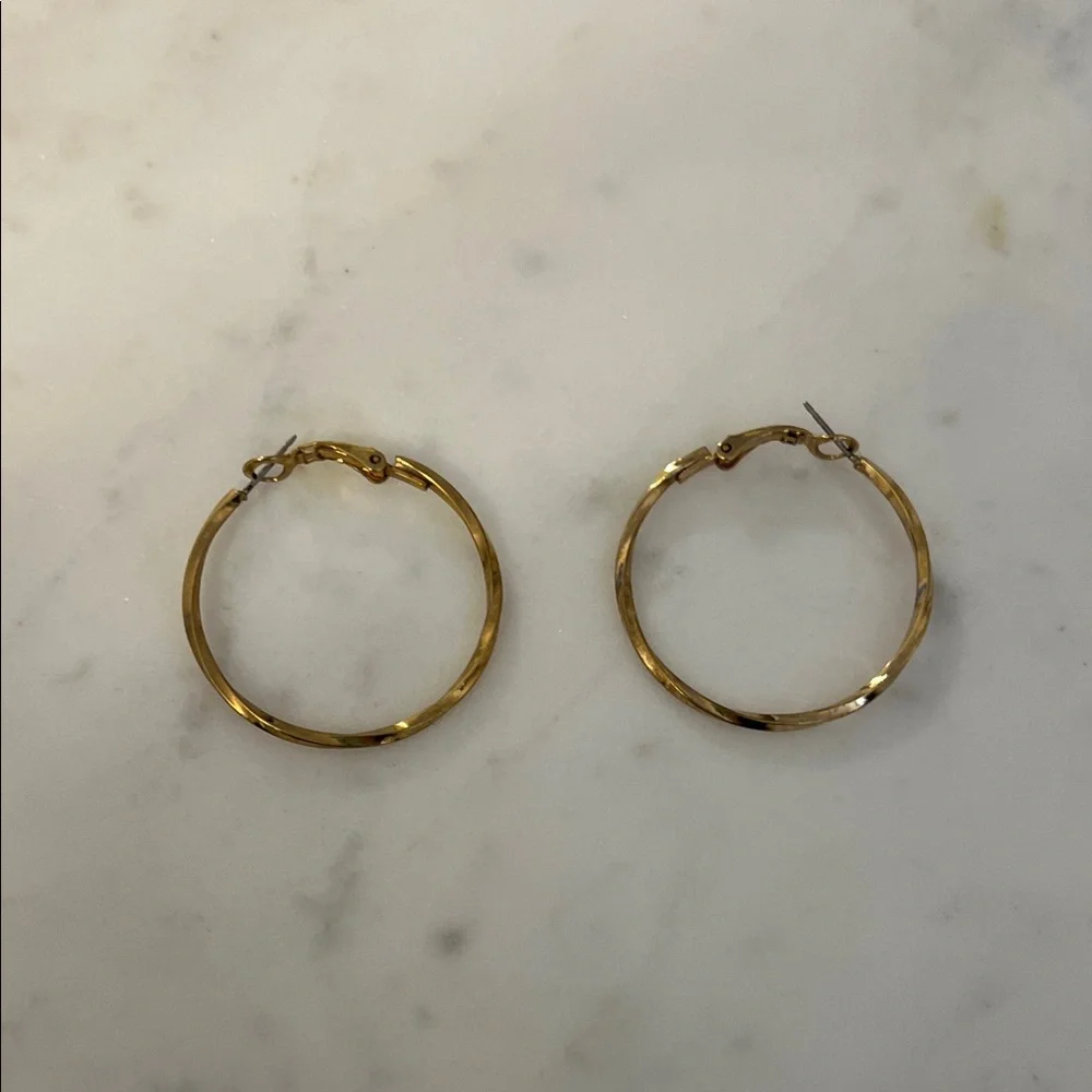 Classic Gold Hoop Earrings - Women's Jewelry